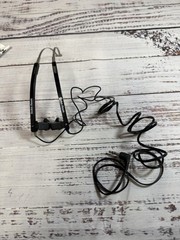 Vintage Radio Shack Nova-37 In Ear Foldable Headphones with Box and Instructions