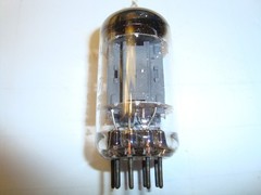 One Early Brimar 12AU7 Tube, Long Plate BVA Registered In England