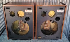 jbl l65 jubal Vintage speakers Very Nice Empty Cabinets With Crossovers 1 Serial