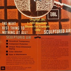 Retro Green.. ‘Sculptured Air’ Foam Grill Inserts..JBL L-100 Century Speakers