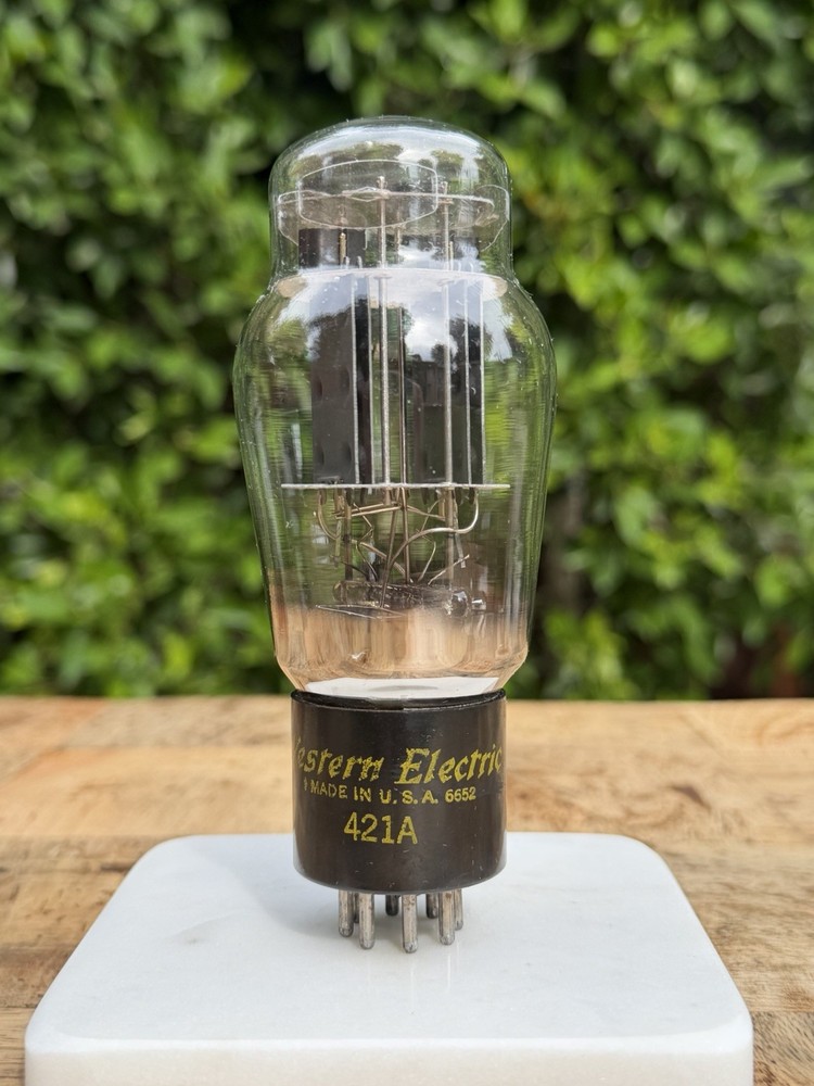 Western Electric 421A Tube DD Getter TV7 Tested Near NOS Level 6652