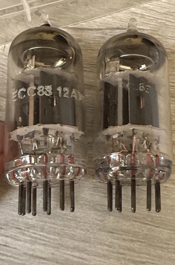 ECC83 E83CC MATCHED PAIR Tunsgram Musical Audio Tubes