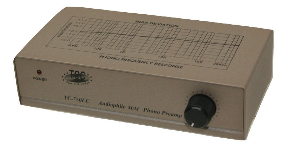 TEC TC-750LC RIAA Phono Preamp for MM Cartridges; SILVER VERSION