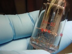 RCA 12AX7 TUBE (circa 1959 square getter TESTED STRONG) ***