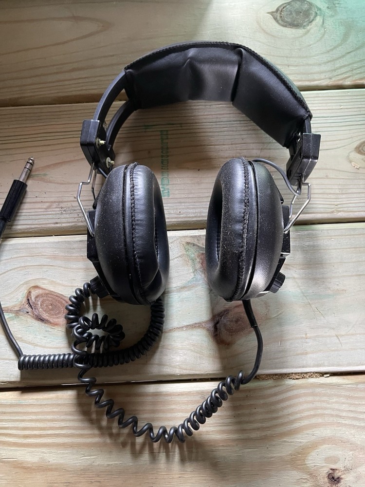 Vintage Black Stereo Headphones Jax Brand