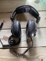 Vintage Black Stereo Headphones Jax Brand