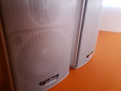 Pair Of Infiniti SAT450 2 Way Speakers (Silver) • GREAT CONDITION