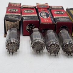 VTG NOS 12BH7 12BH7A Tube Lot 6 Pack RCA Sylvania Raytheon McIntosh Ampeg Audio