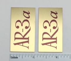 AR-3a Acoustic Research Speaker Badge Logo Emblem Pair