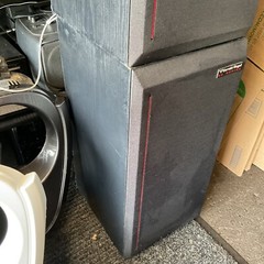 Vintage Cerwin Vega 200 SE Series Cabinet Speakers Made In USA 22” X 10.5” Works
