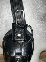 Vintage Aviator Style Stereo Headphones Original Earpieces & Chord Made in Japan