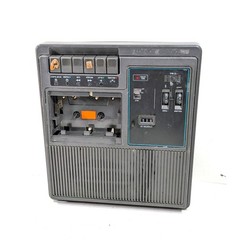 Bell & Howell 3181A Portable Cassette Tape Recorder Player Vintage Gray AC DC