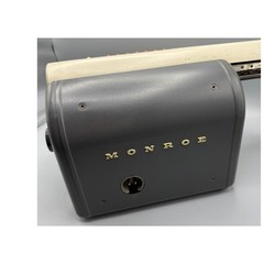 Vintage Monroe CSA-10 Mechanical Calculator Electric Adding Machine Cord & Cover