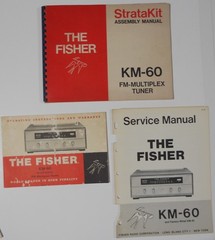 Fisher KM-60 StrataKit Tube Stereo Multiplex FM Tuner Working w/Original Manual