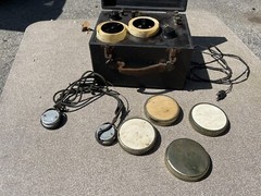 Vintage American Bell Radio Headset Navy Telegraph Morse Code Training Device