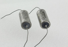 Qty 2 Sprague Vitamin Q .22uF 300V PIO Capacitors Matched Pair Tone Caps NOS USA