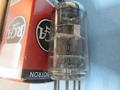 6DJ8 PAIR of RCA labelled NOS tubes. Made in Holland by AMPEREX.