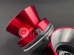 2X Studevox Metal Red NAB Hub Adapters For Open Reel to Reel Tape Recorders