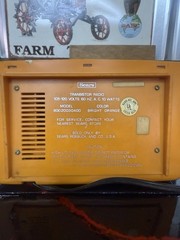 Vintage Sears Solid State Radio/alarm. Orange And White. Very Cool