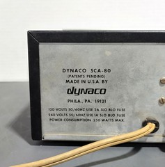 Dynaco SCA-80 40W Per Channel 8Ω Mono/Stereo Integrated Amplifier – Power Tested