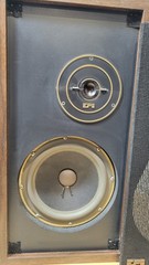 EPI Epicure 100V Bookshelf Speakers Pair Tested Working Clean Cabinets Vintage