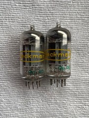 One matched pr. BECKMAN (SYLVANIA USA) 5963 TUBES ( = 12AU7) tube codes match