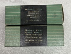 NU National Union Electron TUBES in original Box 84/6Z4 1E5GP
