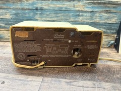 VTG 50’s Bulova Clock Radio Model 100 Made In USA Tested Radio