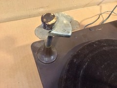 1940s Stromberg Carlson Turntable R-21225 & Sliding Drawer. Astatic QT-M Cart