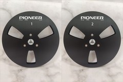 New One Pair Pioneer silver 7” Tape Reel Light Metal Aluminum Take Up Reel