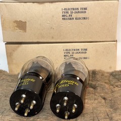 Matched Pair Western Electric JAN 101D Mil Spec Tubes Same Date Code NEW IN BOX