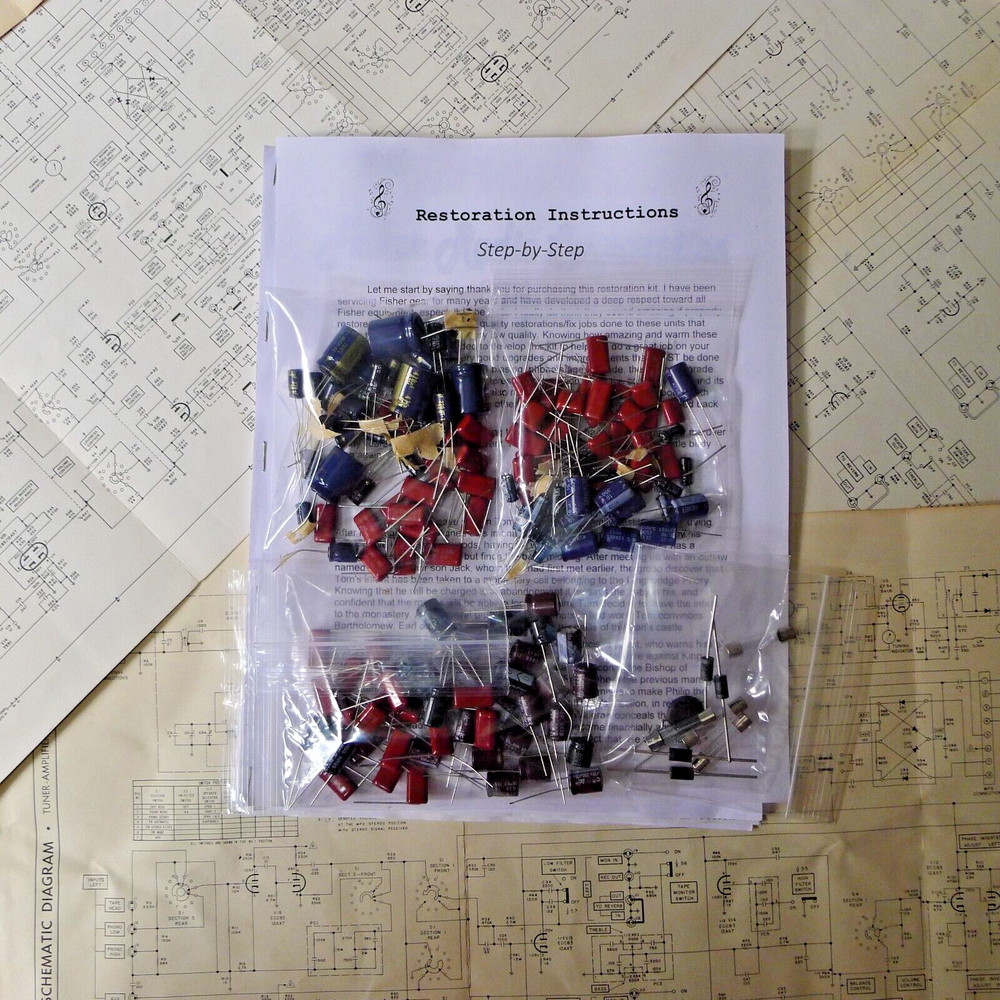 Pioneer SR-303 capacitor rebuild restoration recap kit repair filter
