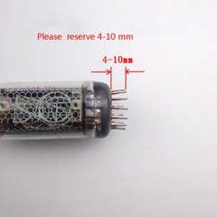 1X IN14 IN-14 Gold Plated Tube Socket Nixie Colck Tube Base Tube Fixer Assembled