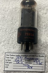 7591 GE (Amperex Label) Amplitrex AT1000 Tested Strong