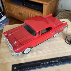 Vintage 1957 Red Chevy VHS Video Cassette Rewinder Chevrolet Official Tested