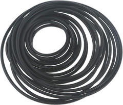 20 Pcs Black Recorder Rubber Belts 1.5Mm round Cassette Recorder Repair Maint…