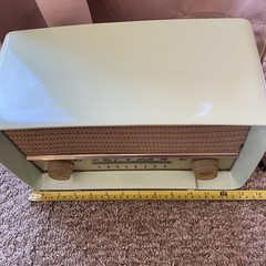 Coronado 1949 Retro Mint Green Urea Plastic Analogue Dial Radio For Parts Decor