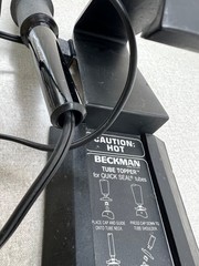 BECKMAN Tube Topper Metal Black Stand and 120AC/DC Soldering Iron USA P/N 348140