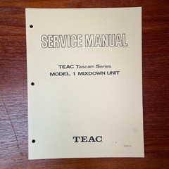 VINTAGE TEAC MODEL 1 MIXDOWN UNIT SERVICE MANUAL