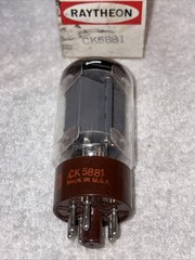 Raytheon CK5881 5881 Power Vacuum Tube Amplitrex Tested 92%