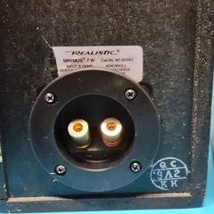 Realistic Minimus 7W Walnut Speakers Pair Recapped Tested 5-Way Posts