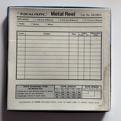 NOS Realistic Metal Take Up Reel 7″ 44-280