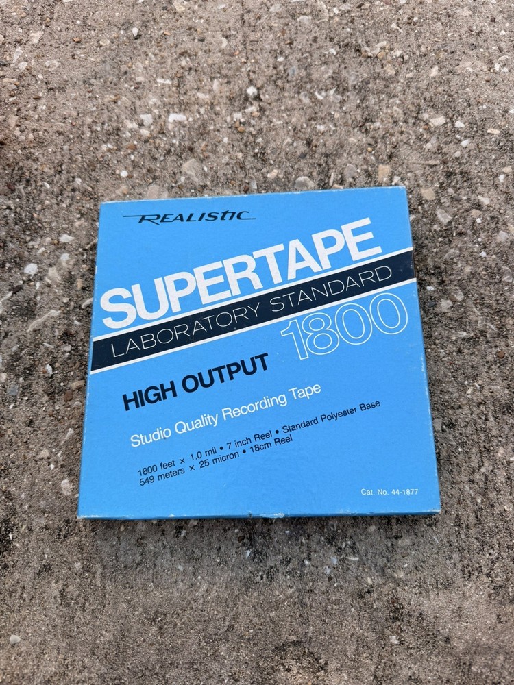Realistic Supertape Laboratory Standard High Output 1800 Studio Quality New
