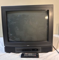 Vintage Zenith 20″ CRT TV Retro Gaming RCA 1995 SMS2053S W/ Remote