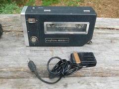 Fanon Masco Portable Tape Recorder & Mic Model FTR-403 & Cases