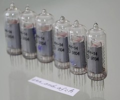 IN-14 Nixie Tubes UNUSED TESTED Desoldered [6 pcs SET] FAST DELIVERY UPS 3-5Days