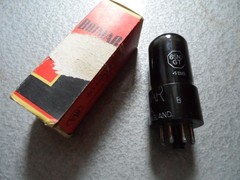 Brimar 6SN7GT Black Glass Valve Tube