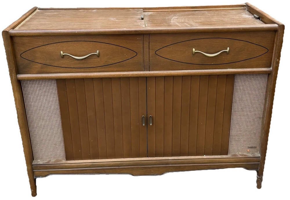 Magnavox Micromatic Vintage Record Player Console Cabinet Turntable