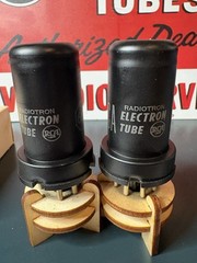 Matched Pair 1959 RCA 6C5 Metal Tubes 539C Tested NOS NIB 🔈