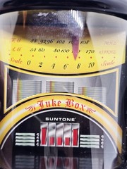 Vintage Suntone RR5900 AM/FM Jukebox Radio Desktop Novelty Black Tested Works